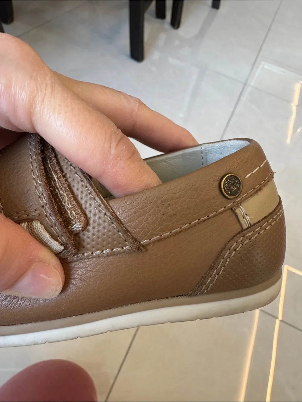 Mayoral Brown Toddler Moccasin-Style Leather Shoes